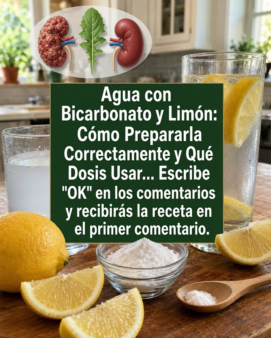 Bicarbonato con Limón en Agua