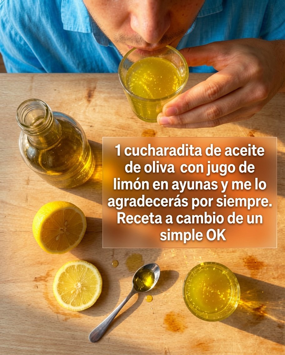 Aceite de oliva y limón en ayunas