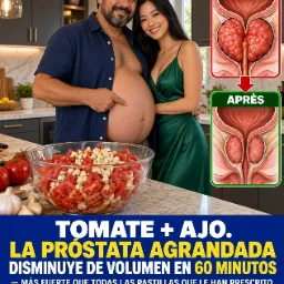 Jugo de tomate con ajo para la salud prostática