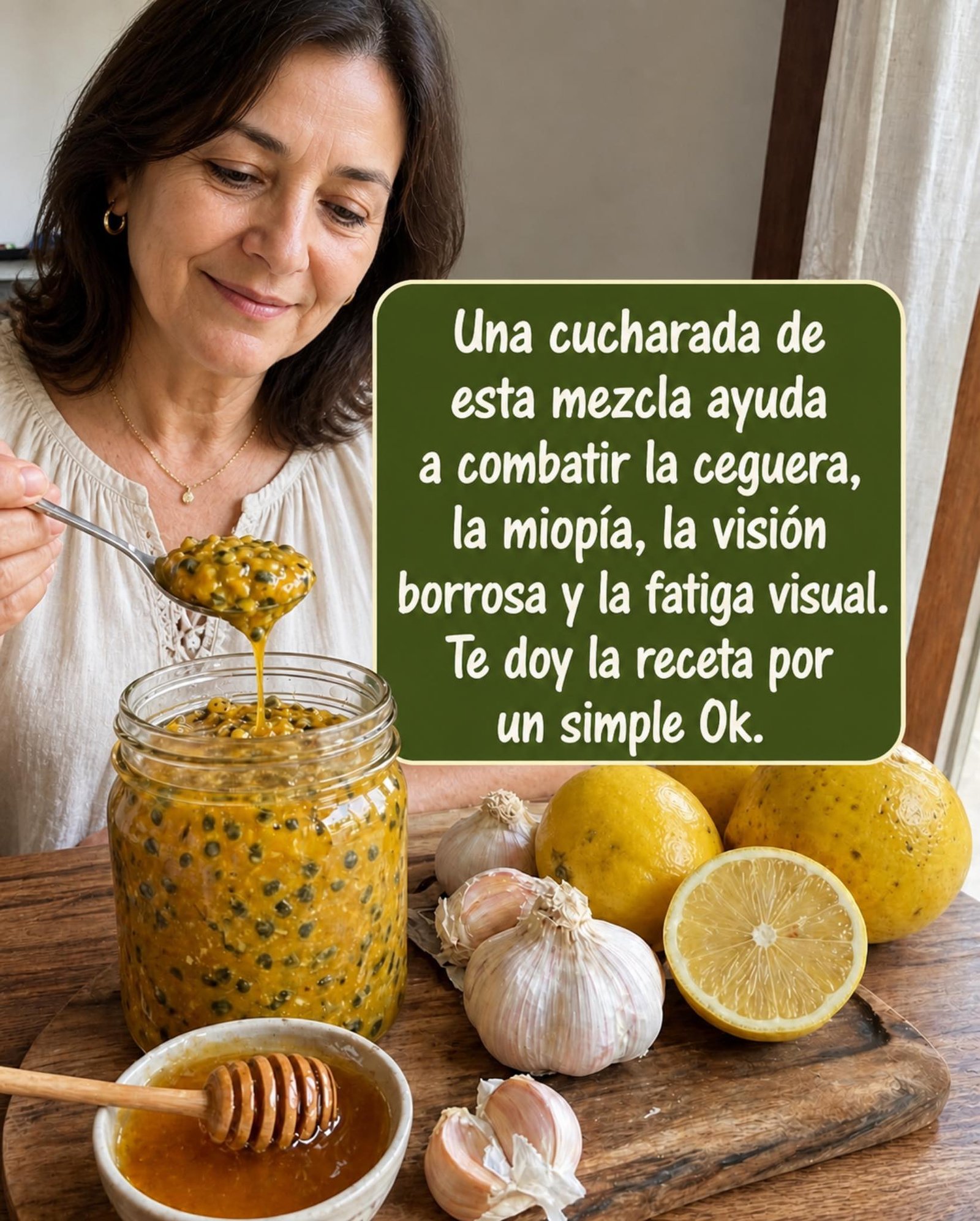 Mezcla natural para la salud visual