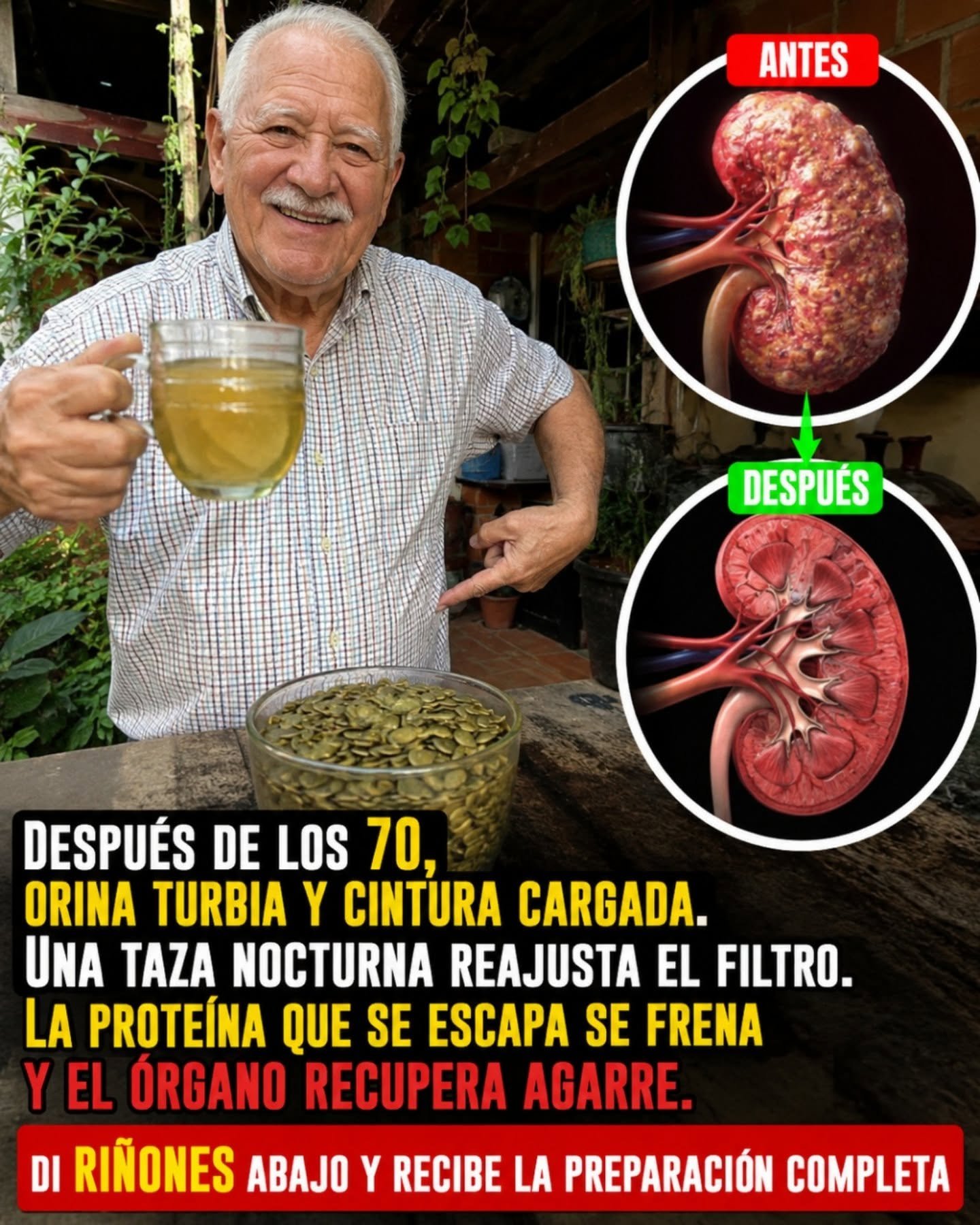 Infusión de pepitas de calabaza