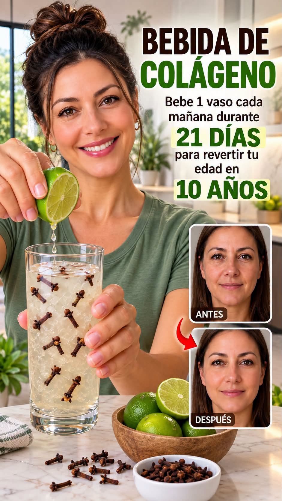 Bebida de clavo de olor y limón