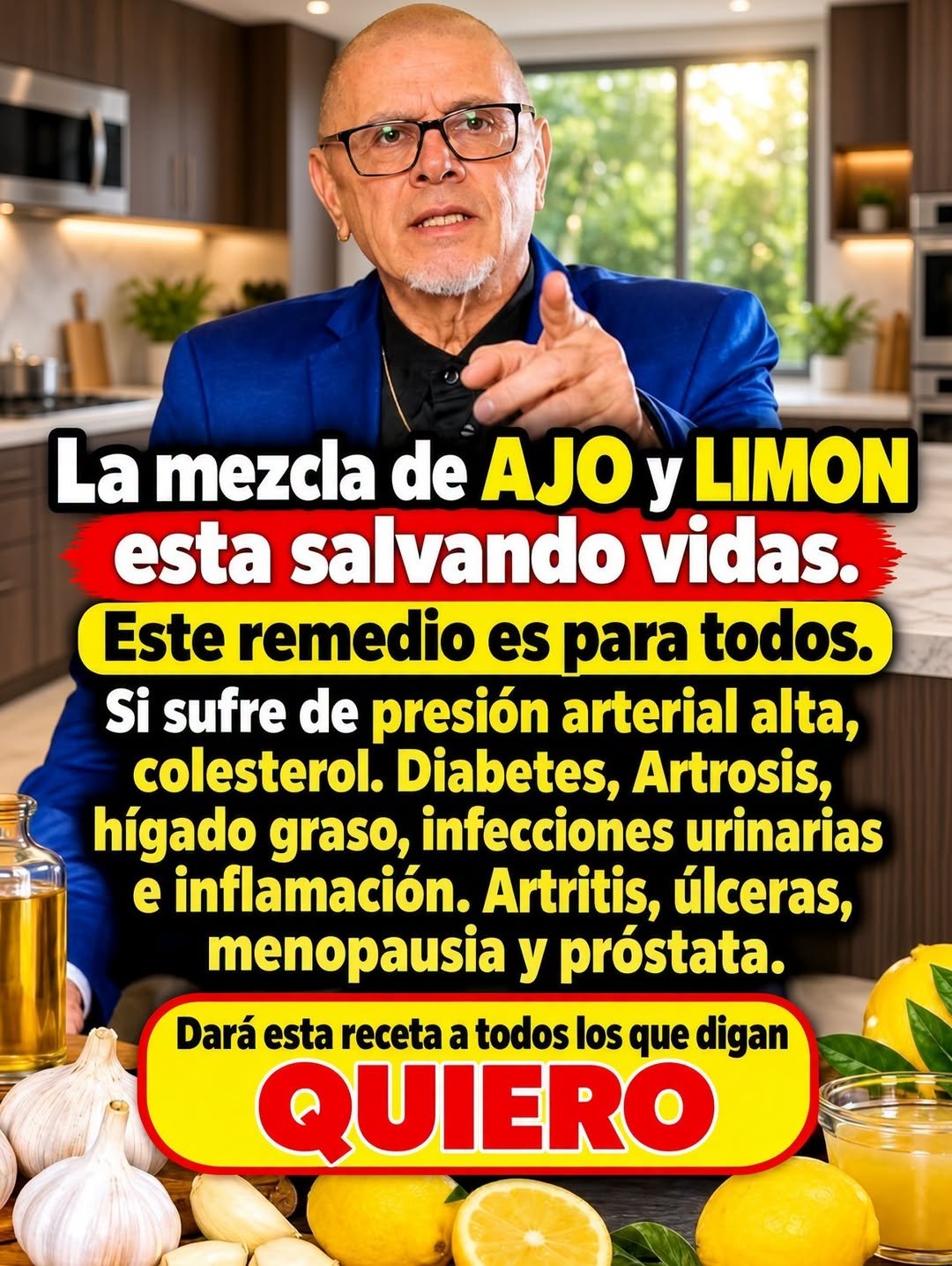 Mezcla de ajo y limón