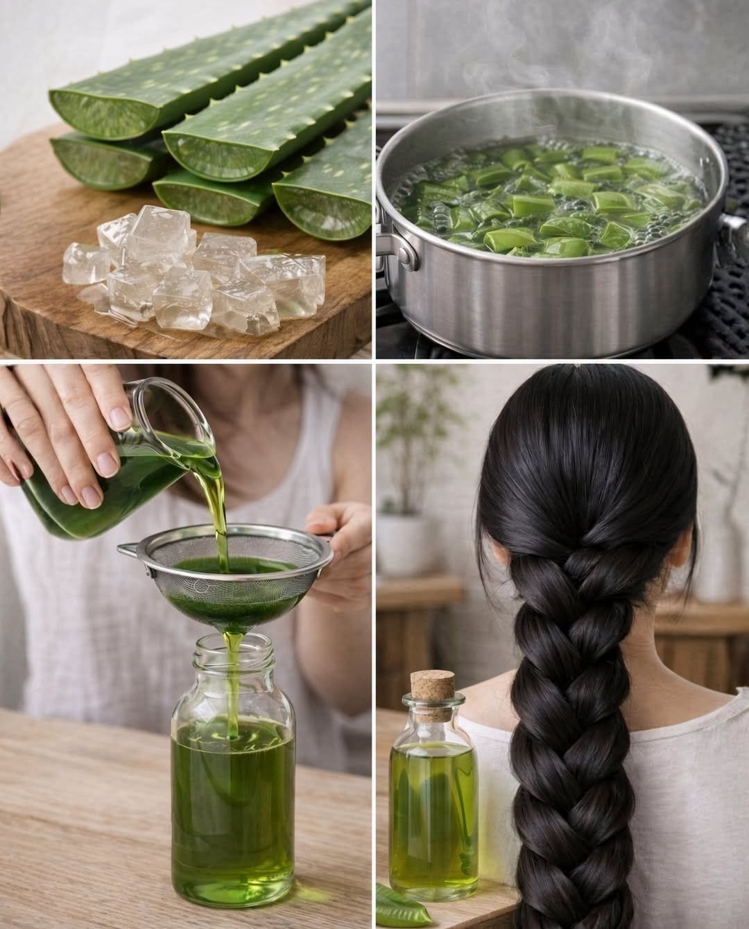 Aceite de aloe vera para el crecimiento del cabello