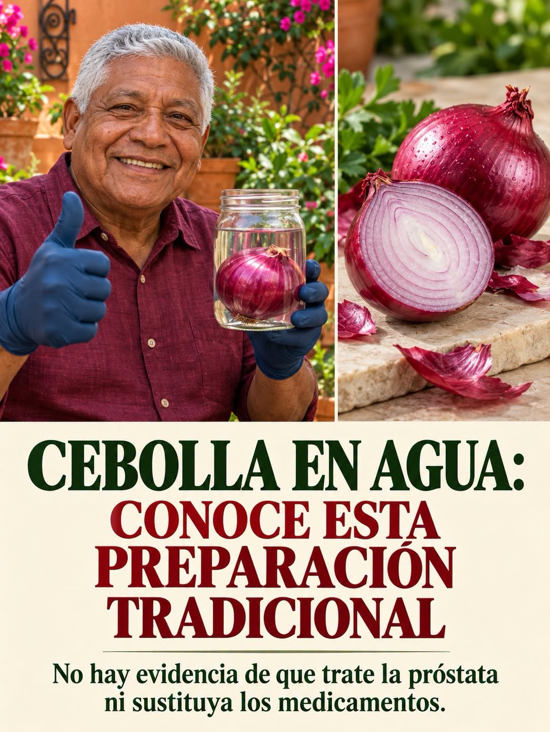 Agua de cebolla