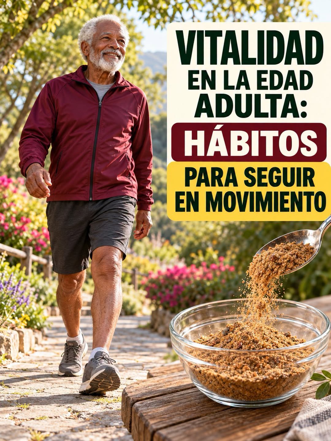 Yogur natural con avena y nueces