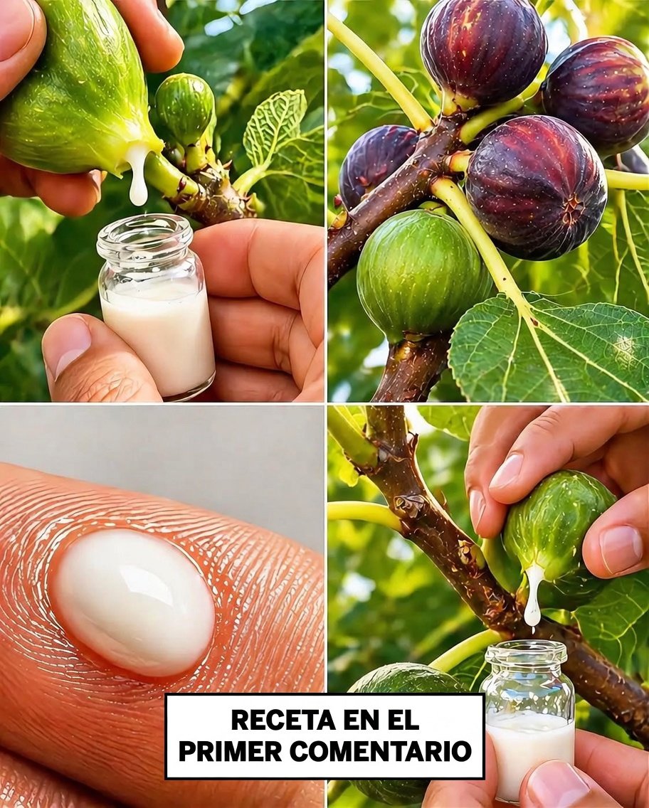 Proceso de extracción de savia de higo