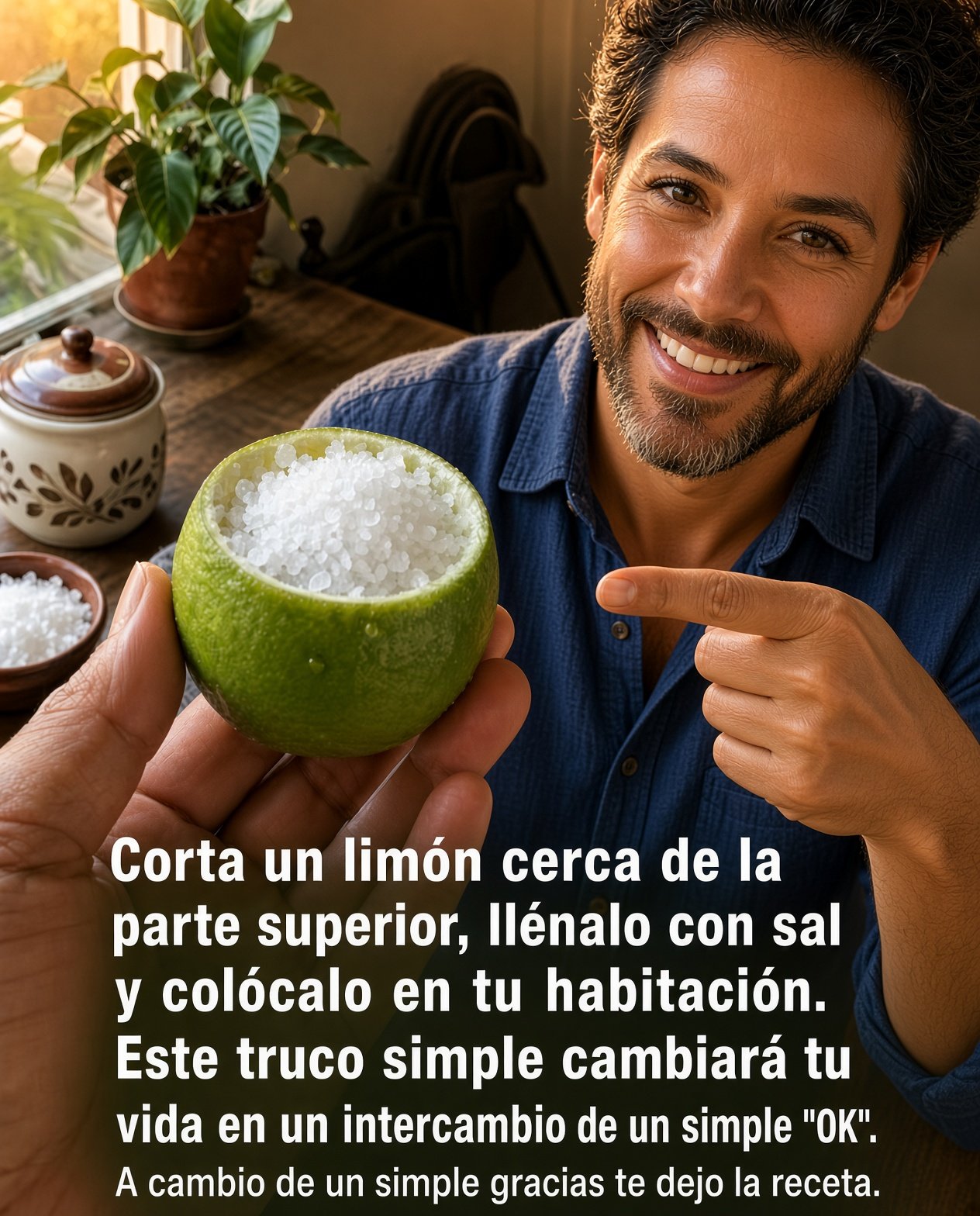Limón y sal como purificadores del aire