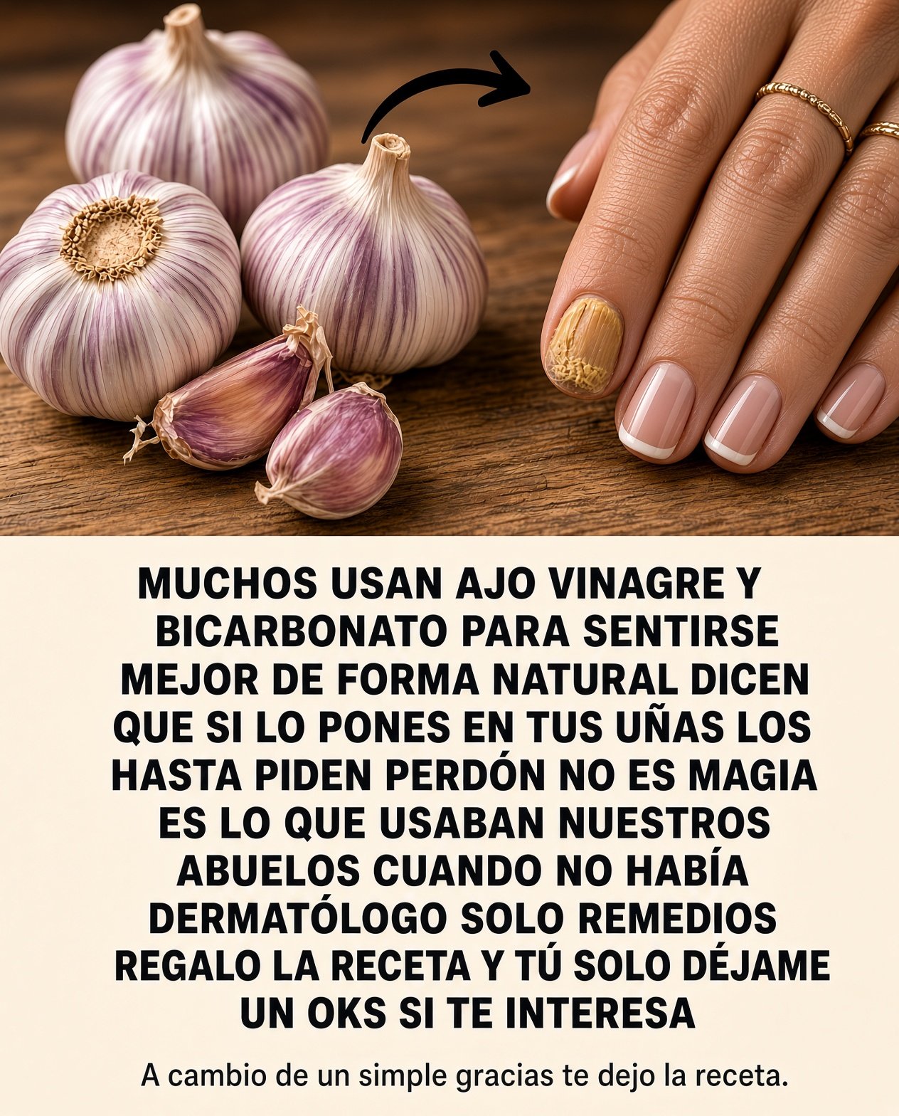 Ajo y ingredientes naturales para el cuidado de las uñas