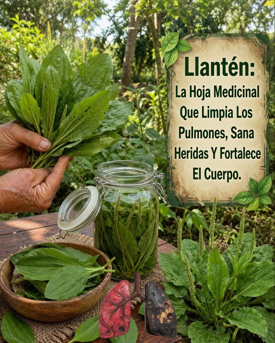 Hojas de llantén