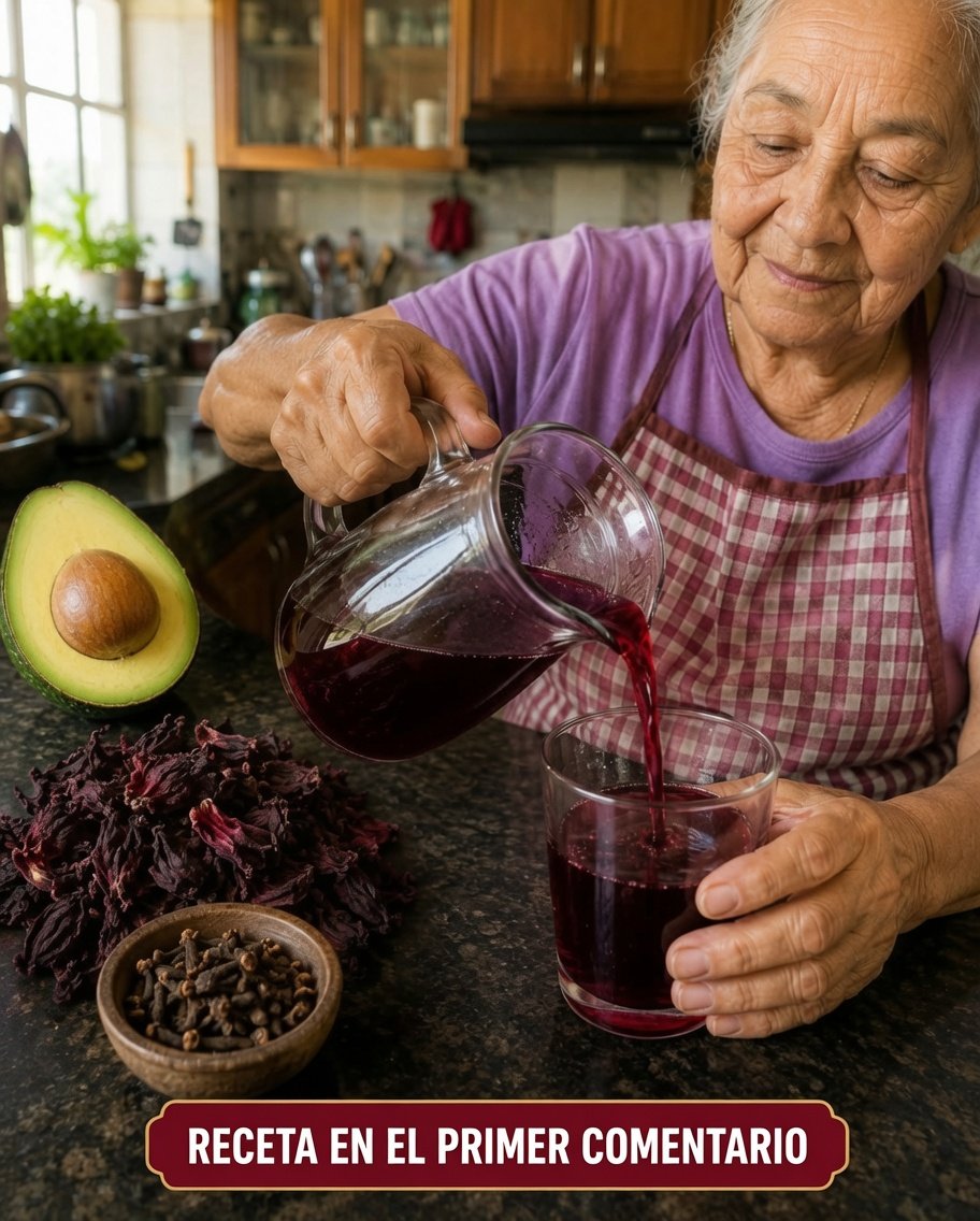 Persona mayor preparando el tónico milagroso