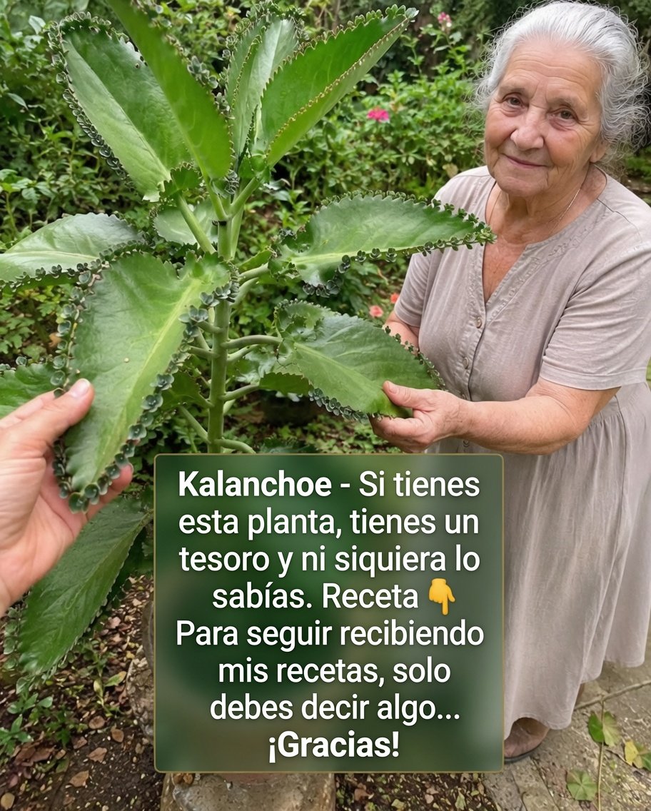 Planta de Kalanchoe en un jardín