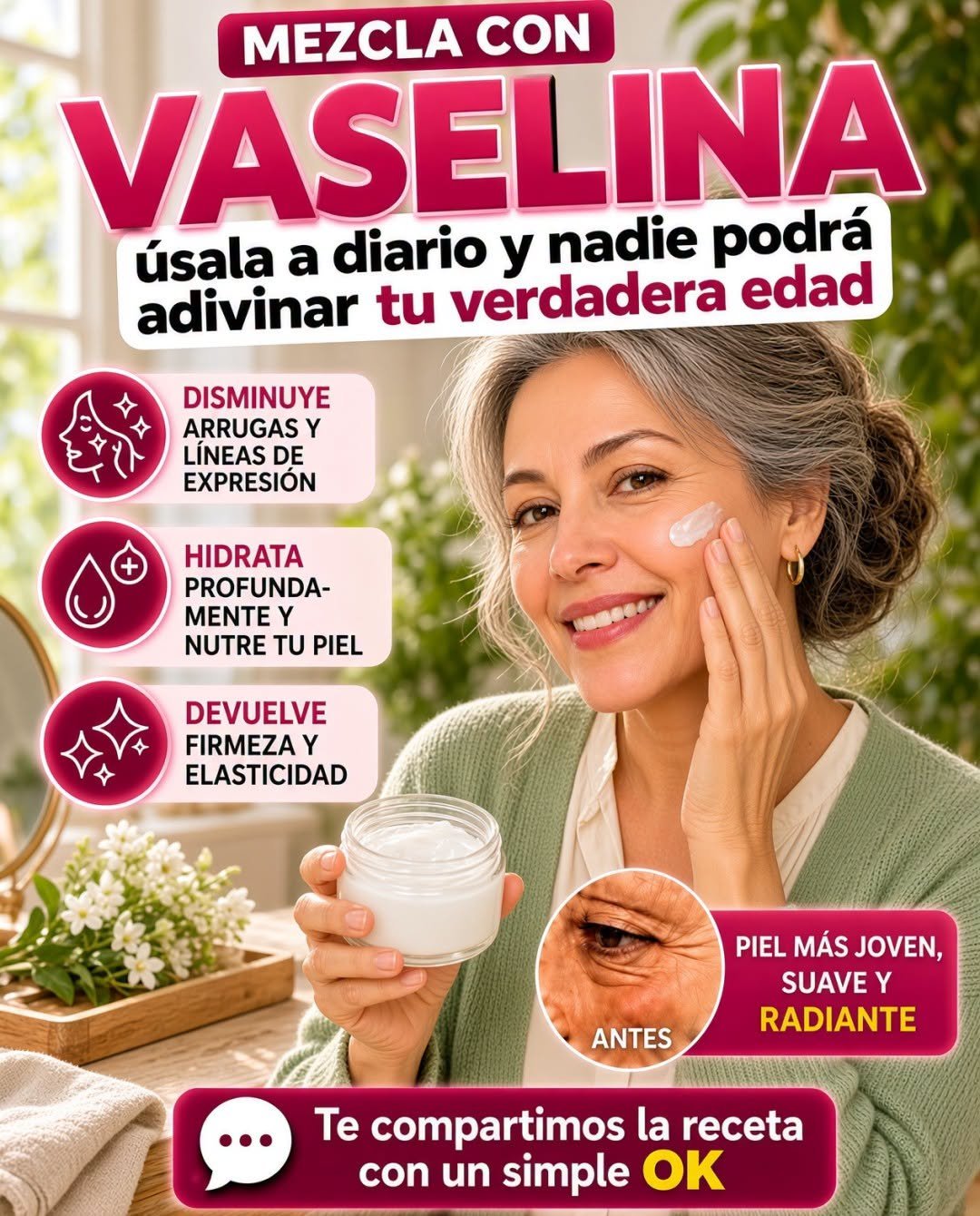 Ingredientes para crema hidratante